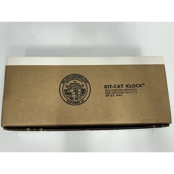 NEW Vintage TUXEDO Kit Cat Klock Clock Black 15.5" Limited Edition USA MADE NIB - Picture 8 of 8